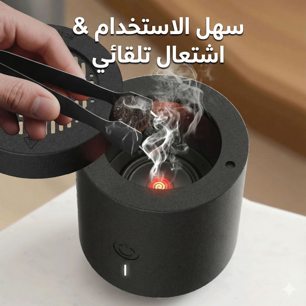 ✨ مبخرة إلكترونية ذكية للبخور والعود – قابلة للشحن ✨