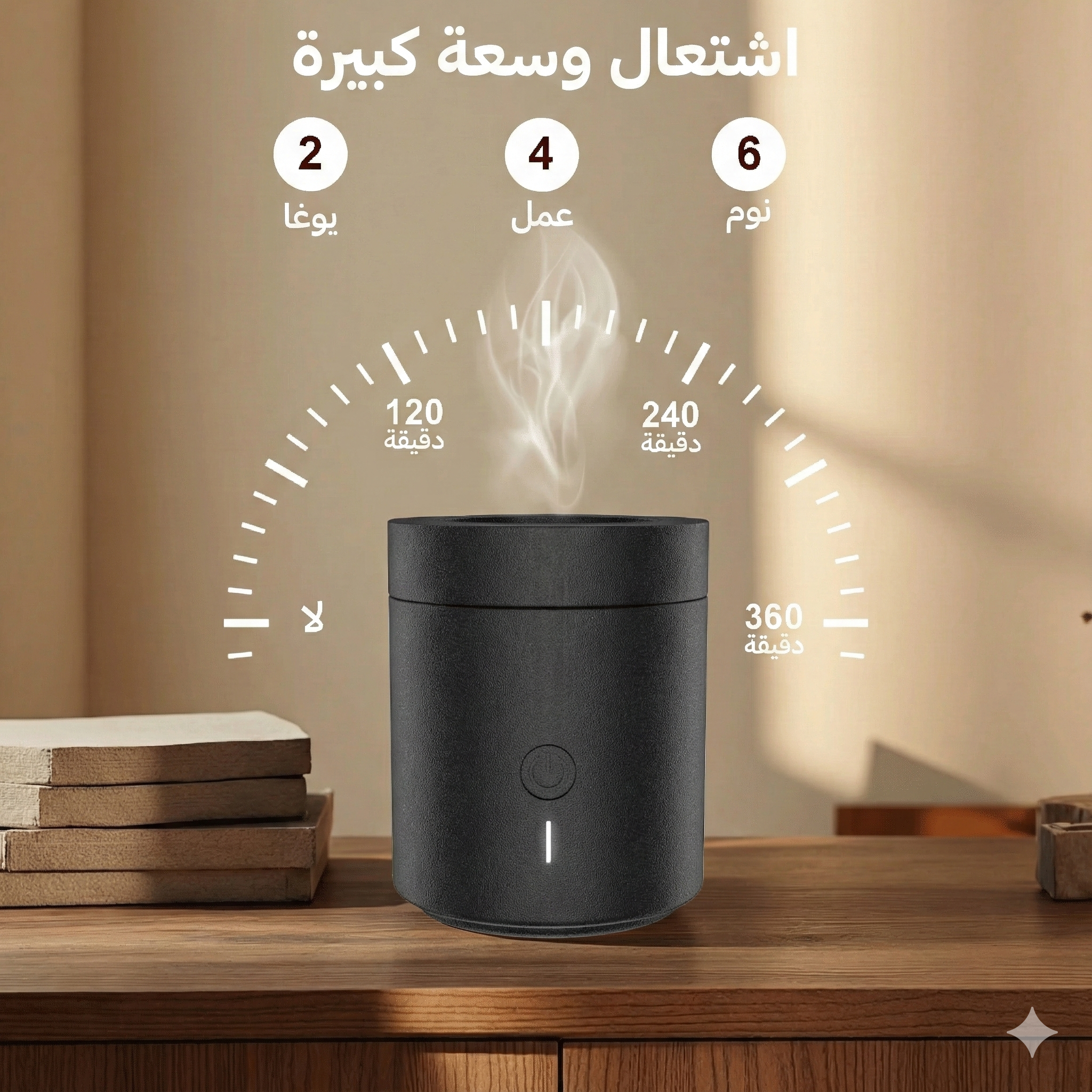 ✨ مبخرة إلكترونية ذكية للبخور والعود – قابلة للشحن ✨